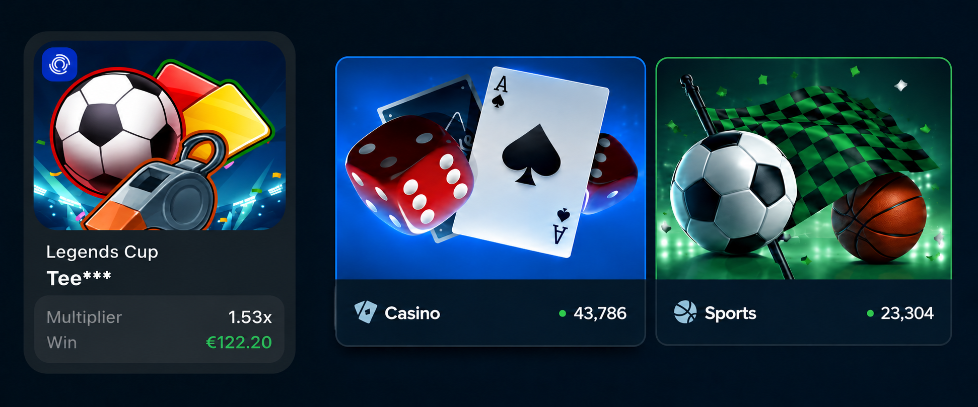 Bright casino-style Vegas World gaming scene
